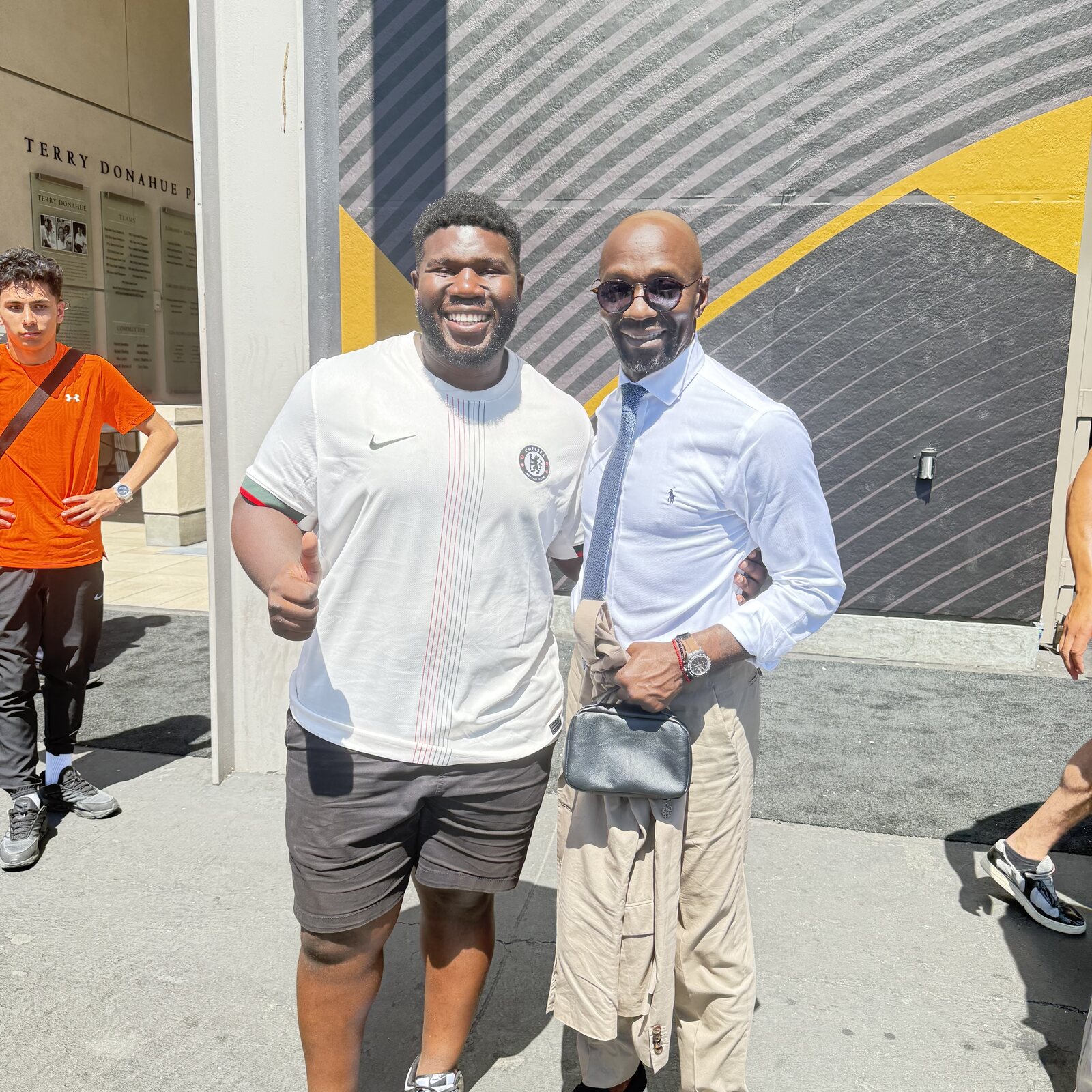 Coach Kanou meeting Claude Makelele